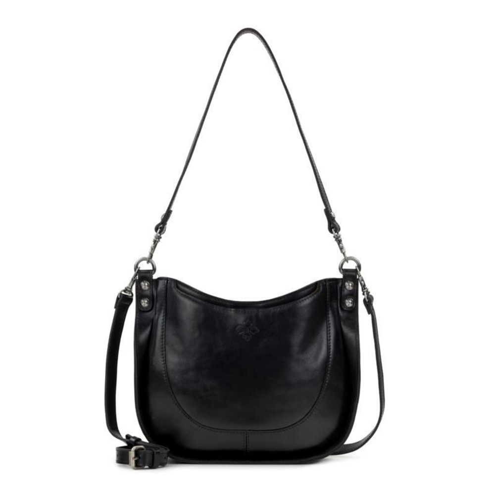 Patricia Nash Caletta Women's Leather Crossbody Hobo Bag Purse Black